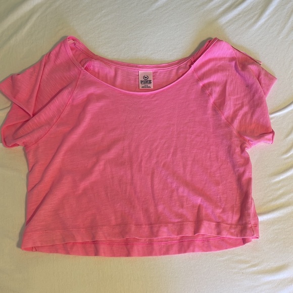 Pink workout shirt crop - Picture 3 of 3